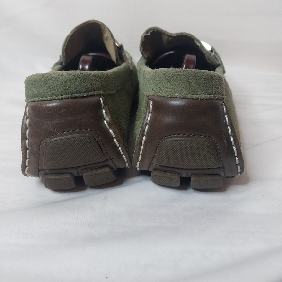 Alfani Mens Green Suede Loafers, Size 8 - Picture 3 of 7